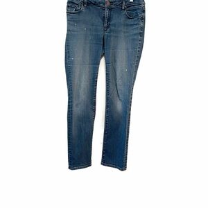 LOFT Blue Straight Leg Jeans Classic Medium Wash
